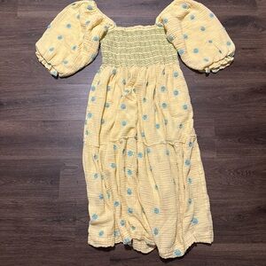 EUC FREE PEOPLE DAHLIA MAXI DRESS